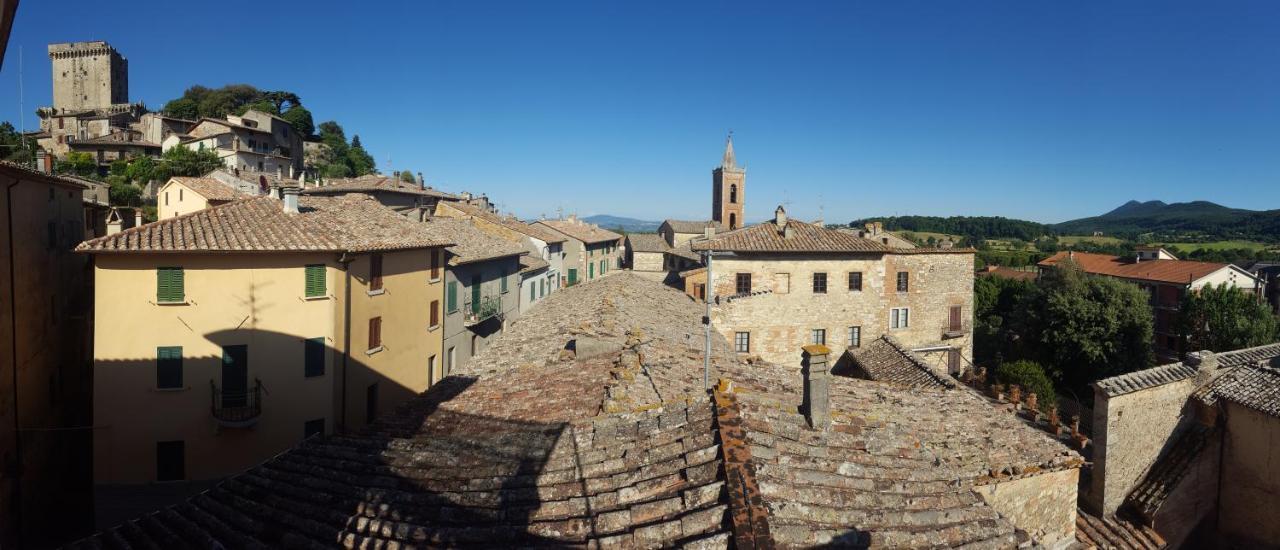 Mansarda Con Solarium Panoramico Su Centro Storico Di Sarteano Vicino Alle Famose Terme Della Val D'Orcia ภายนอก รูปภาพ